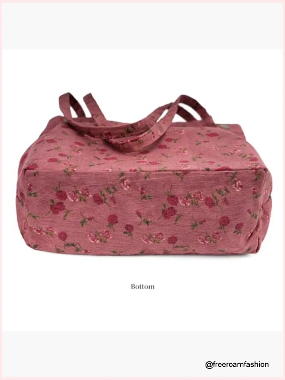 Corduroy Tote Bag Canvas Shoulder Handbag for Women Travel Shopping
